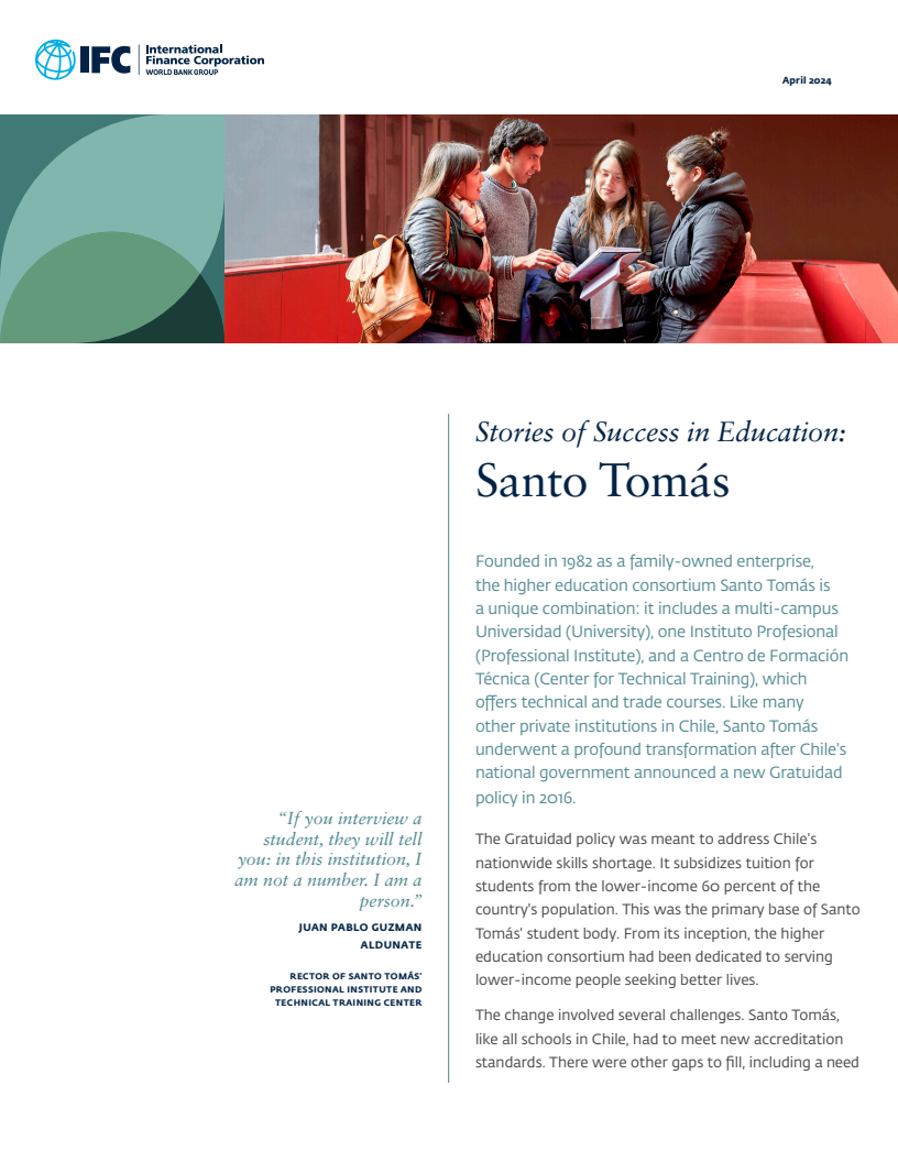 교육 성공 사례 : 산토 토마스 (Stories of Success in Education: Santo Tomás)