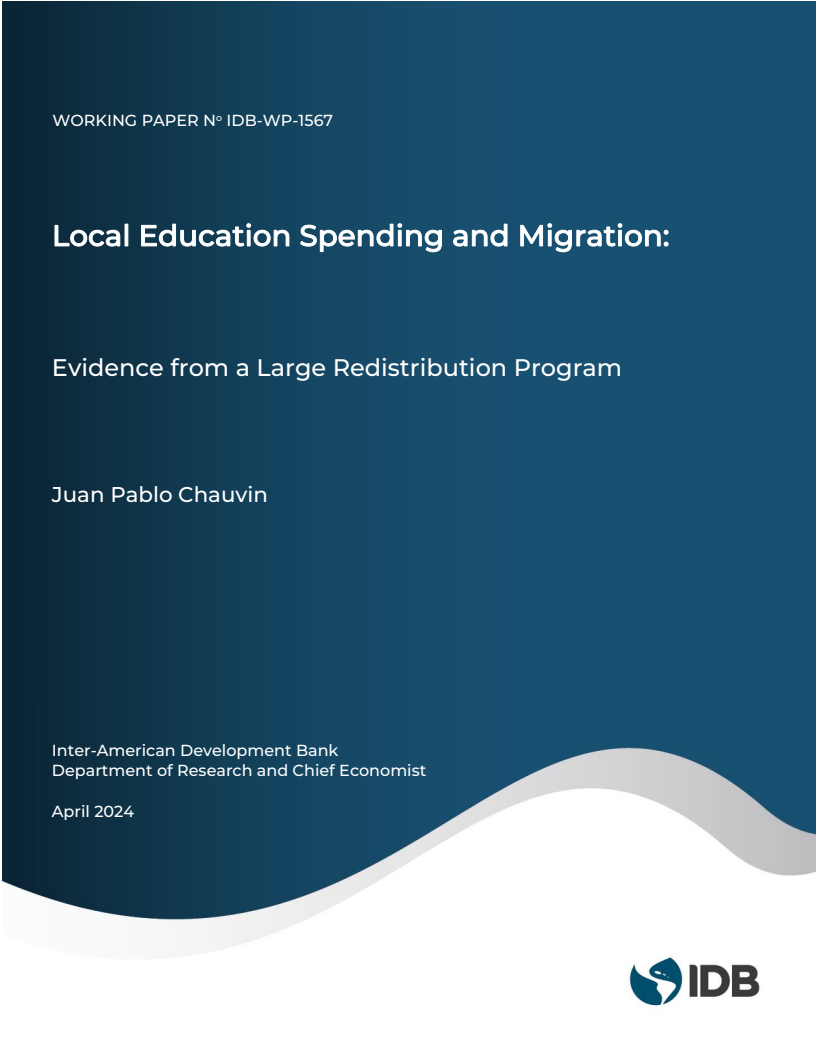 지방 교육비 지출과 이주 : 대규모 재분배 프로그램의 사례 (Local Education Spending and Migration: Evidence from a Large Redistribution Program)