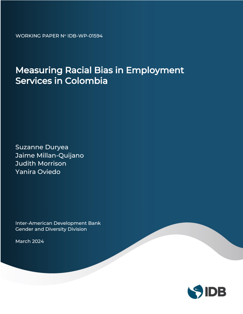 콜롬비아 고용 서비스의 인종 편향성 측정 (Measuring Racial Bias in Employment Services in Colombia)