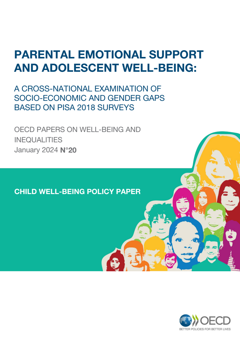 부모의 정서적 지지와 청소년 웰빙 : PISA 2018 조사를 바탕으로 한 사회경제적, 성별 격차에 대한 범국가적 고찰 (Parental emotional support and adolescent well-being: A cross-national examination of socio-economic and gender gaps based on PISA 2018 surveys)