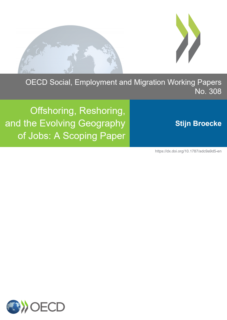 오프쇼어링, 리쇼어링, 진화하는 직업 지형 (Offshoring, Reshoring, and the Evolving Geography of Jobs)