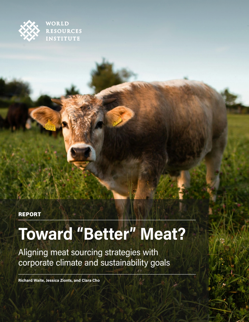 더 나은 육류 지향 - 기업 환경 및 지속 가능성 목표에 맞춘 육류 조달 전략 조정 (Toward "Better" Meat? Aligning Meat Sourcing Strategies with Corporate Climate and Sustainability Goals)