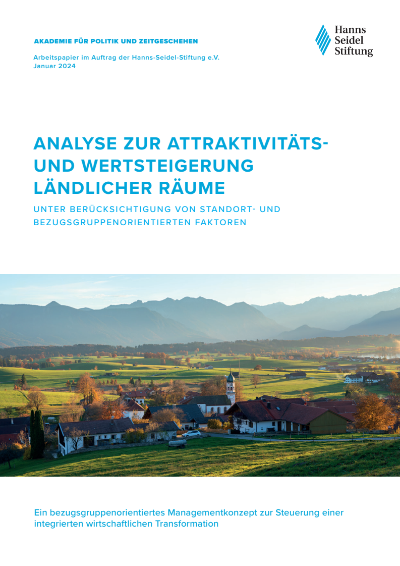 농촌의 매력과 가치를 높이기 위한 분석 (Analyse zur Attraktivitäts- und Wertsteigerung ländlicher Räume)