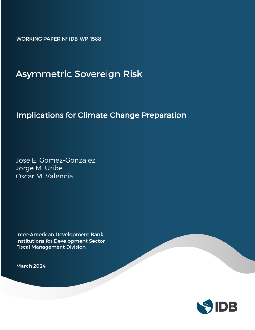 비대칭적 국가위험 : 기후변화 대비에 주는 시사점 (Asymmetric Sovereign Risk: Implications for Climate Change Preparation)