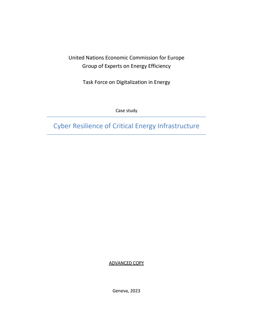 에너지 디지털화 : ´핵심 에너지 기반의 사이버 회복력´에 관한 사례 연구 (Digitalization in Energy: Case Study on "Cyber Resilience of Critical Energy Infrastructure")