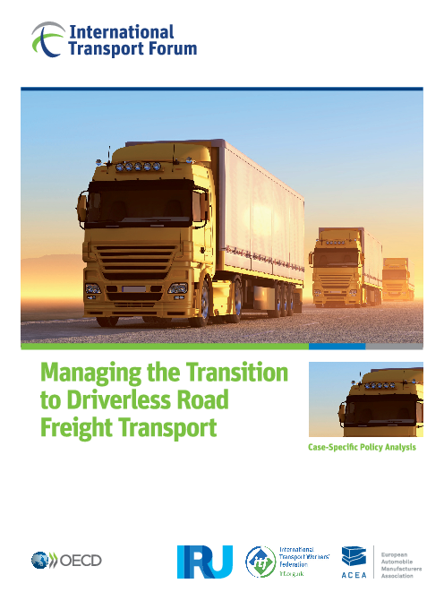 자율주행 도로화물운송으로의 전환 관리 (Managing the transition to driverless road freight transport)(2017)