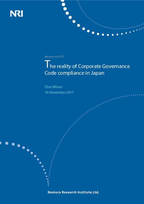 일본의 기업지배구조 모범규준 준수 실태 (The reality of Corporate Governance code compliance in Japan)