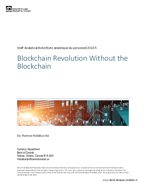블록체인 없는 블록체인 혁명  (Blockchain Revolution Without the Blockchain )
