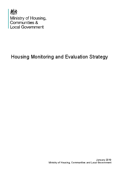 주택 감시 및 평가 전략 (Housing Monitoring and Evaluation Strategy)