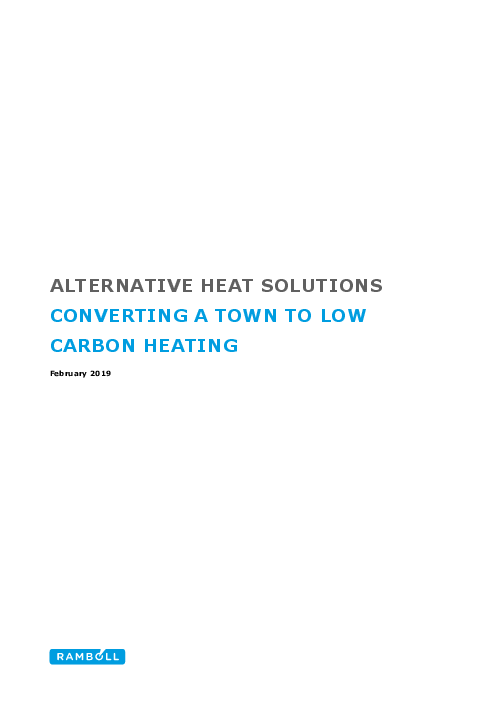 대안적 난방 해결책 : 저탄소 난방 마을로의 전환 (Alternative heat solutions: converting a town to low carbon heating)(2019)