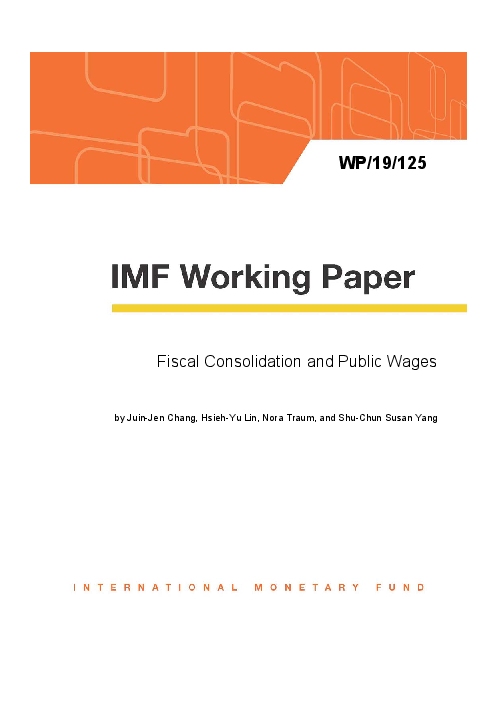 재정 건전성 및 공공 임금 (Fiscal Consolidation and Public Wages)(2019)