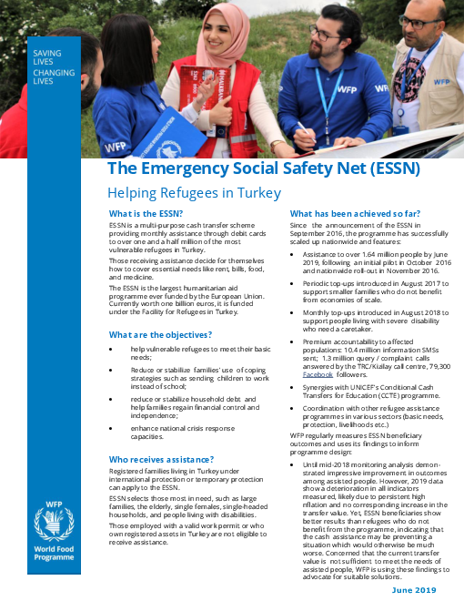 긴급사회안전망 : 터키의 난민 지원 (The Emergency Social Safety Net (ESSN): Helping Refugees in Turkey)