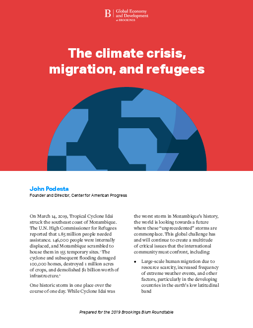 기후 위기, 이주 및 난민 (The climate crisis, migration, and refugees)(2019)