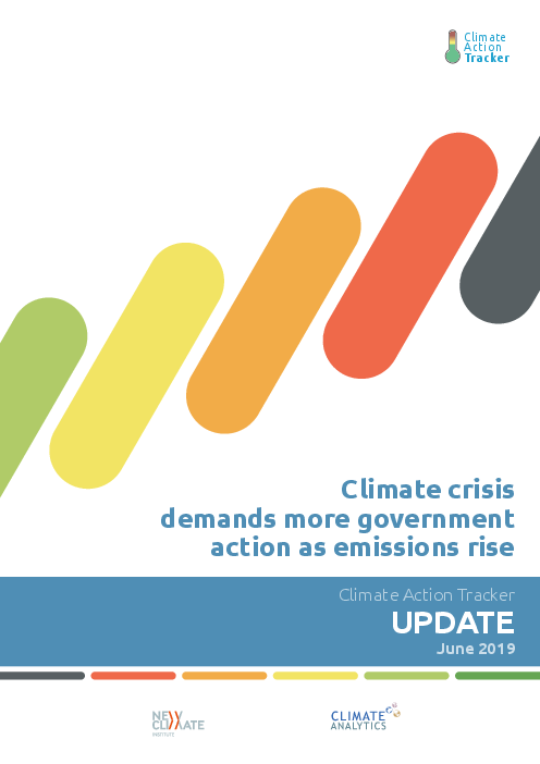 탄소배출 증가에 따른 기후위기 대응 방안으로 정부차원의 조치 필요성 제기 (Climate crisis demands more government action as emissions rise)(2019)