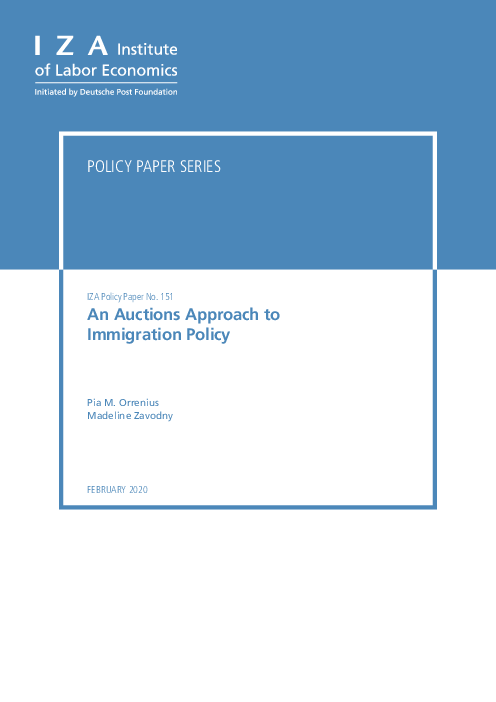 이민 정책에 대한 경매 접근법 (An Auctions Approach to Immigration Policy)