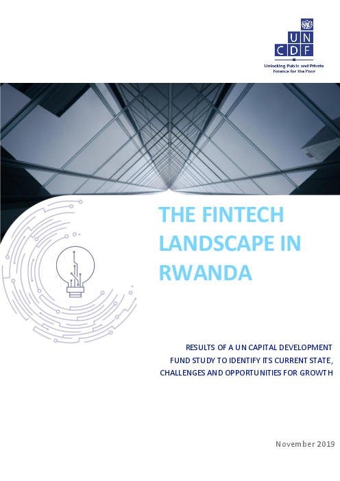 르완다 핀테크 환경 (The Fintech Landscape in Rwanda)(2019)
