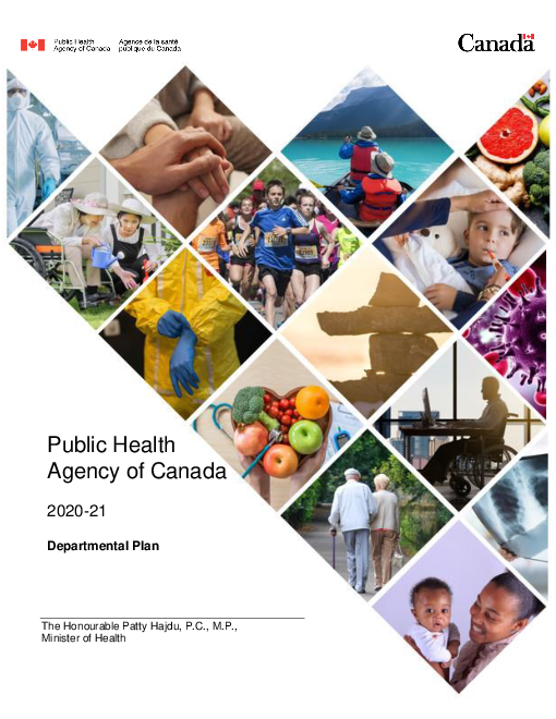캐나다 연방공공보건청(PHAC) 2020-21년 사업 계획 (Public Health Agency of Canada 2020-21 Departmental Plan)