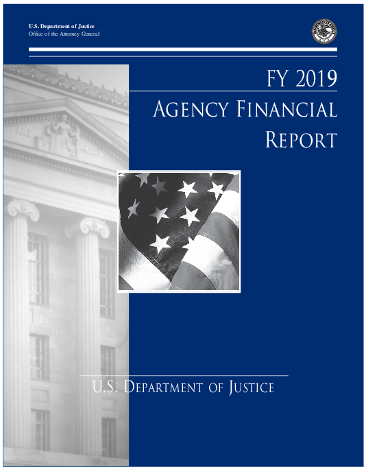 미국 법무부(USDOJ) 2019회계연도 재무 보고 (FY 2019 Agency Financial Report)