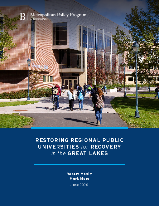 그레이트 레이크 지역 경제 회복을 위한 지역 공립대학 활성화 (Restoring regional public universities for recovery in the Great Lakes)