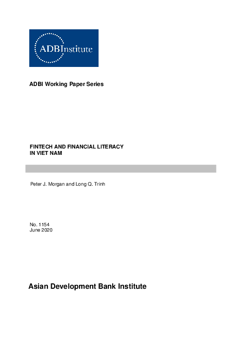 핀테크와 베트남 금융 이해력 (Fintech and Financial Literacy in Viet Nam)(2020)