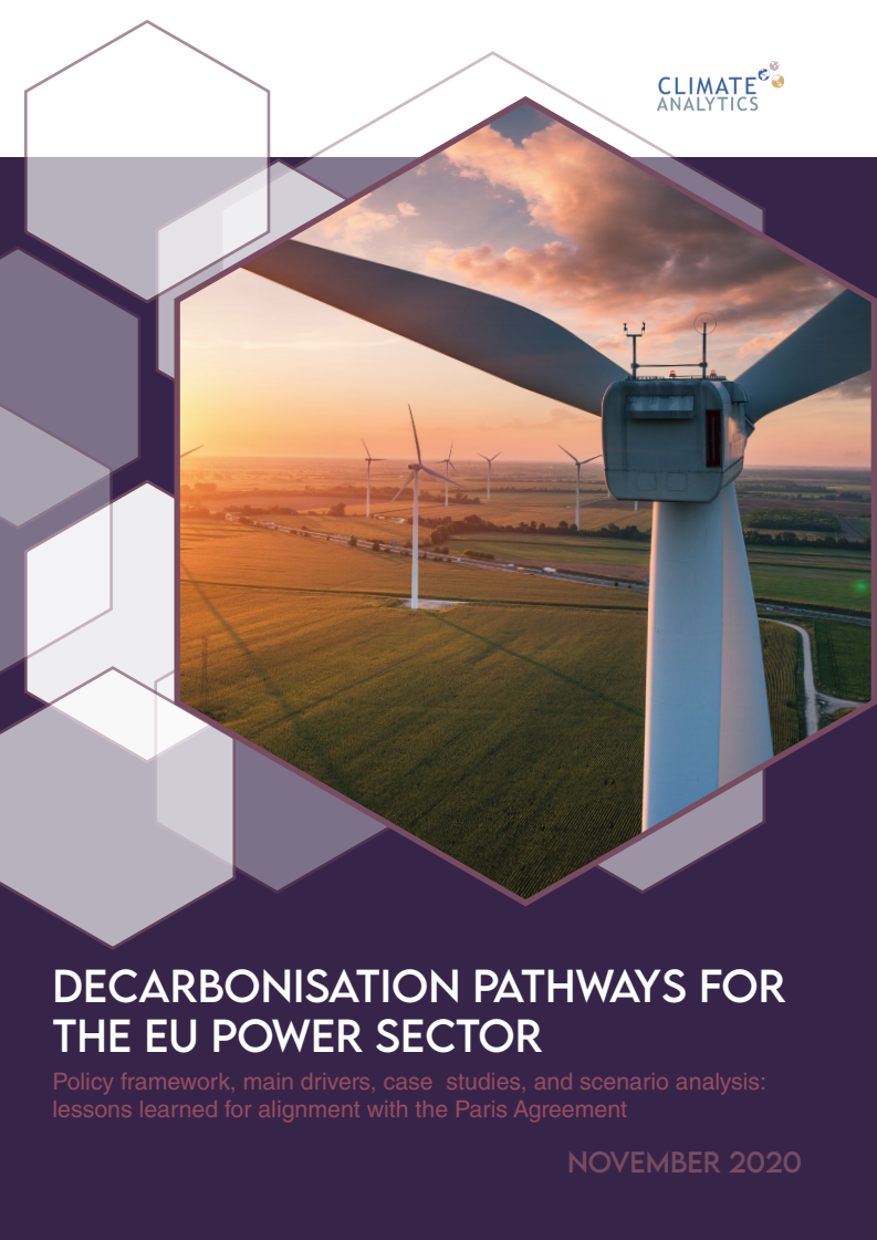 유럽연합(EU) 전력부문 탈탄소화 경로 (Decarbonisation pathways for the EU power sector)(2020)