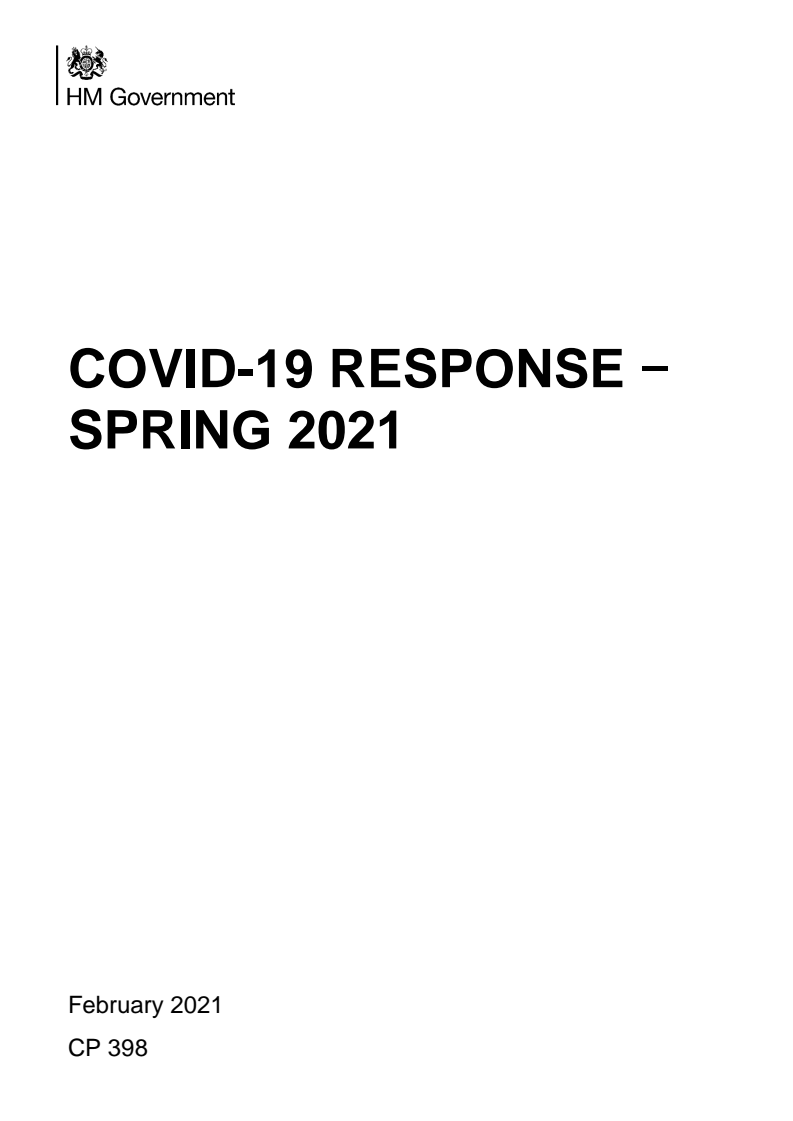 2021년 봄 코로나바이러스감염증-19(COVID-19) 대응 보고서 (COVID-19 Response - Spring 2021)