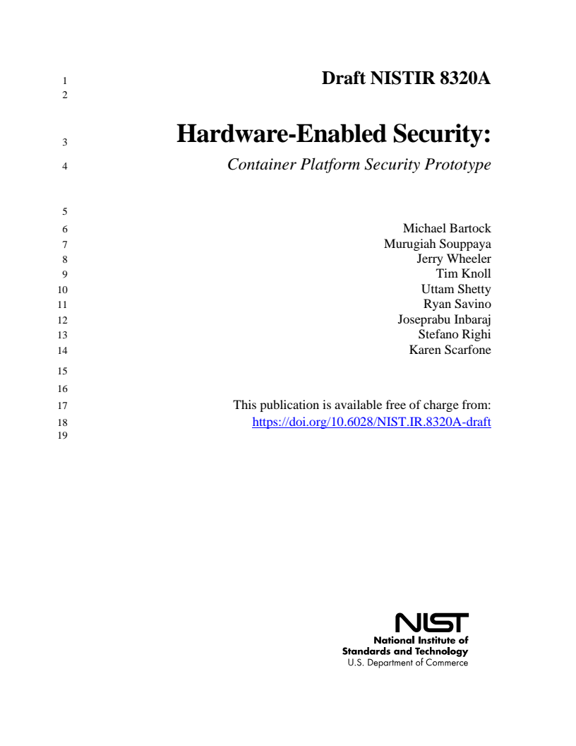 하드웨어기반 보안 : 컨테이너 플랫폼을 위한 시범적 보안대책 (Hardware-Enabled Security: Container Platform Security Prototype)(2020)