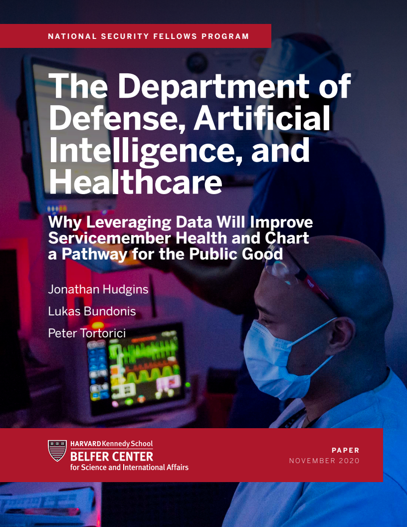 국방부, 인공지능 그리고 의료 (The Department of Defense, Artificial Intelligence, and Healthcare)(2020)