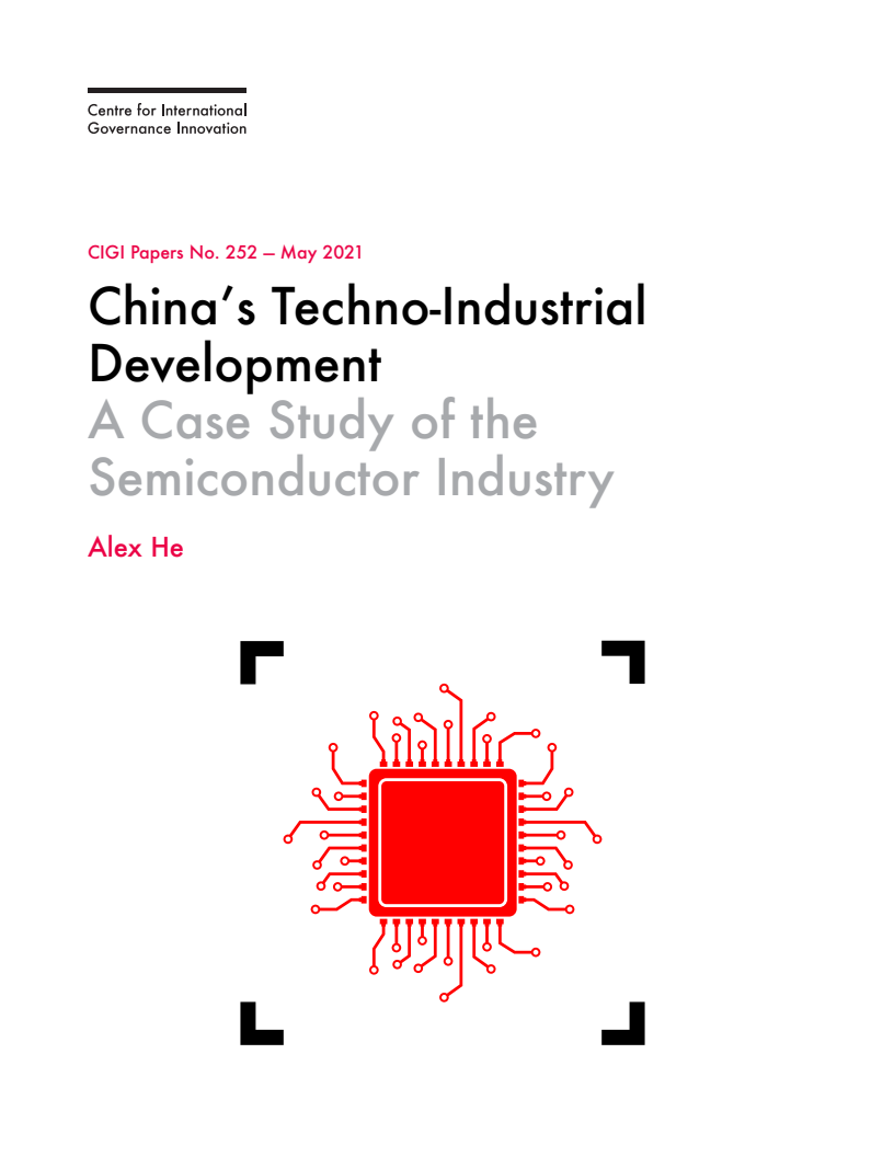 중국 기술 산업 발전 : 반도체 산업 사례 연구 (China’s Techno-Industrial Development: A Case Study of the Semiconductor Industry)