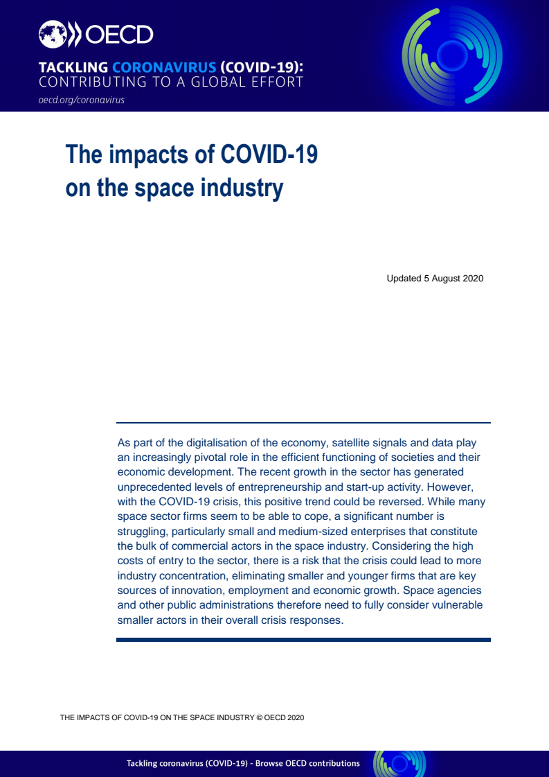 코로나19가 우주산업에 미치는 영향 (The impacts of COVID-19 on the space industry)(2020)