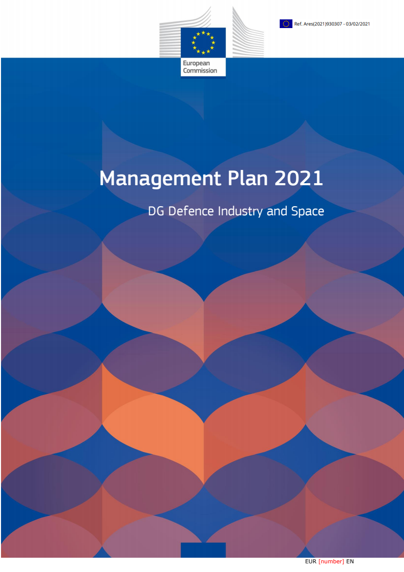 2021년 운영계획 : 방위산업 및 우주총국 (Management plan 2021: Defence Industry and Space)(2021)