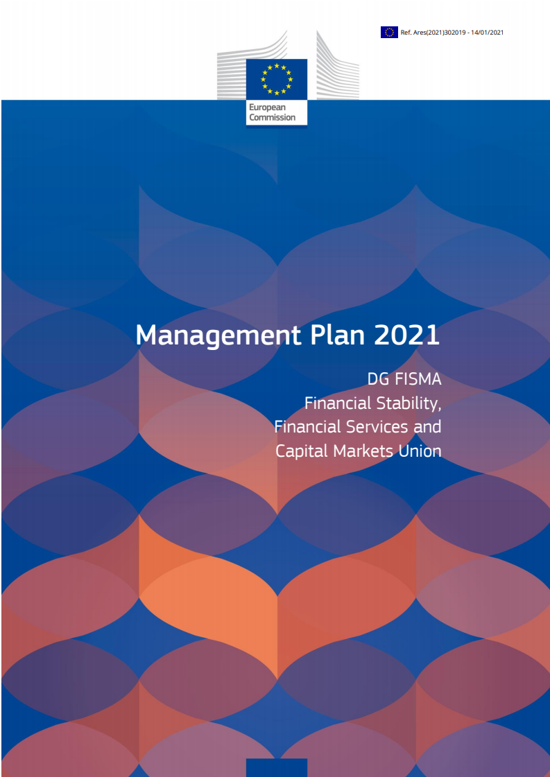 2021년 운영계획 : 금융안전, 금융서비스 및 자본시장총국(금융총국) (Management plan 2021: Financial stability, financial services and capital markets union)