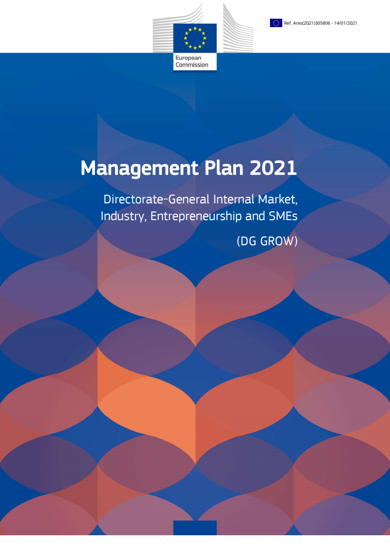 2021년 운영계획 : 내부시장, 산업, 기업활동 및 중소기업 총국(성장총국) (Management plan 2021: Internal Market, Industry, Entrepreneurship and SMEs)