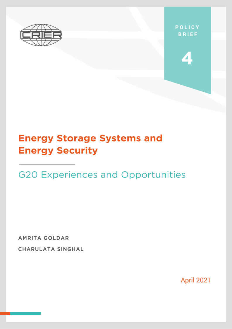 에너지저장시스템(ESS)과 에너지 안보 관련 G20 경험과 기회 (Energy Storage Systems and Energy Security G20 Experiences and Opportunities)(2021)