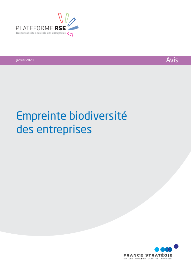 기업의 생물다양성 발자국 (Empreinte biodiversité des entreprises)