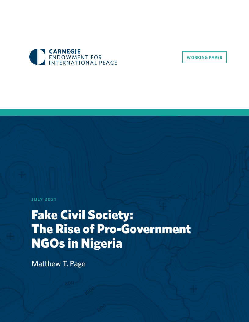 가짜 시민사회 : 나이지리아 친정부 비정부조직(NGO)의 부상 (Fake Civil Society: The Rise of Pro-Government NGOs in Nigeria)