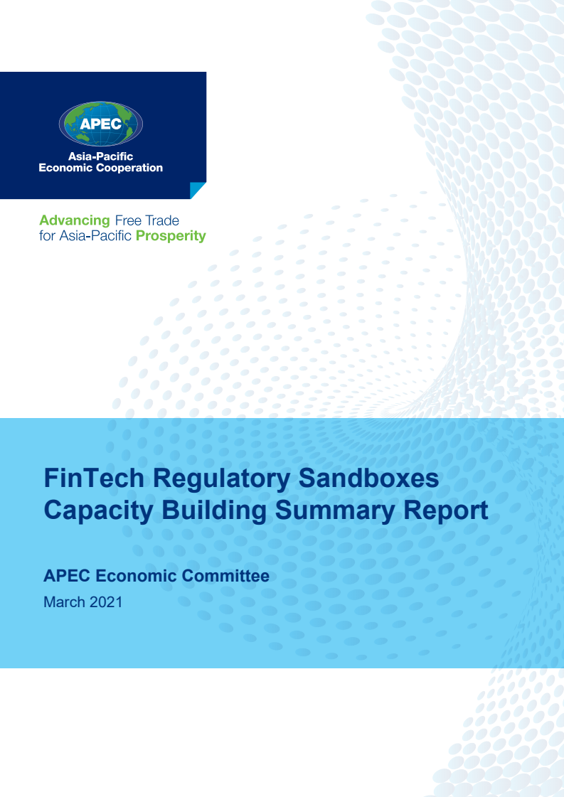 핀테크 규제 샌드박스 역량 구축에 대한 요약 보고서   (FinTech Regulatory Sandboxes Capacity Building Summary Report)(2021)