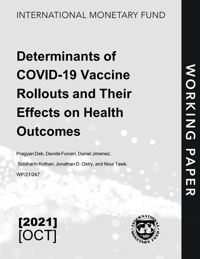 코로나19 백신 접종 계획 결정 인자와 건강에 주는 영향 (Determinants of COVID-19 Vaccine Rollouts and Their Effects on Health Outcomes)