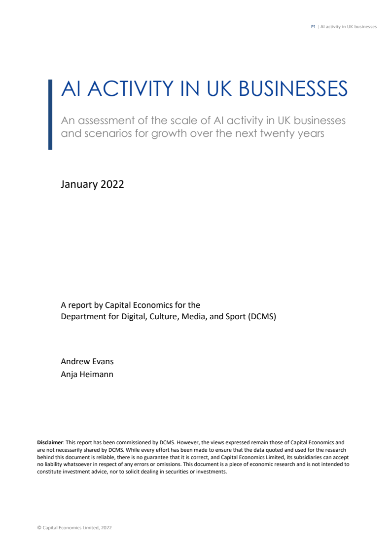 영국 기업의 인공지능(AI) 활동 (AI Activity in UK Businesses)