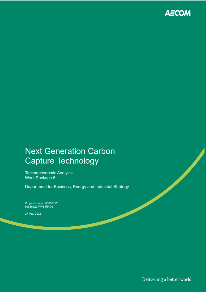 산업, 폐기물 및 전력 부문의 차세대 탄소 포집 기술에 대한 검토 (Review of Next Generation Carbon Capture Technology for Industrial, Waste and Power Sectors)(2022)
