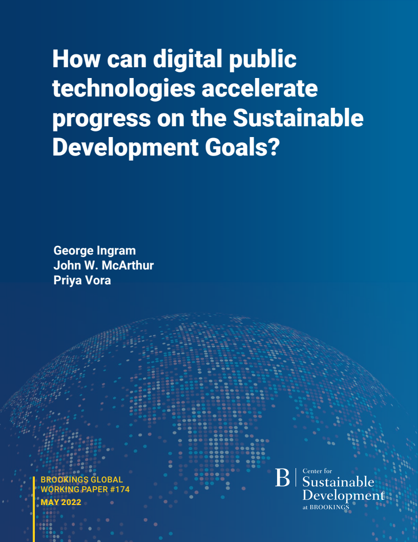지속가능발전목표(SDGs)을 촉진하는 디지털 공공 기술 (How can digital public technologies accelerate progress on the Sustainable Development Goals?)(2022)