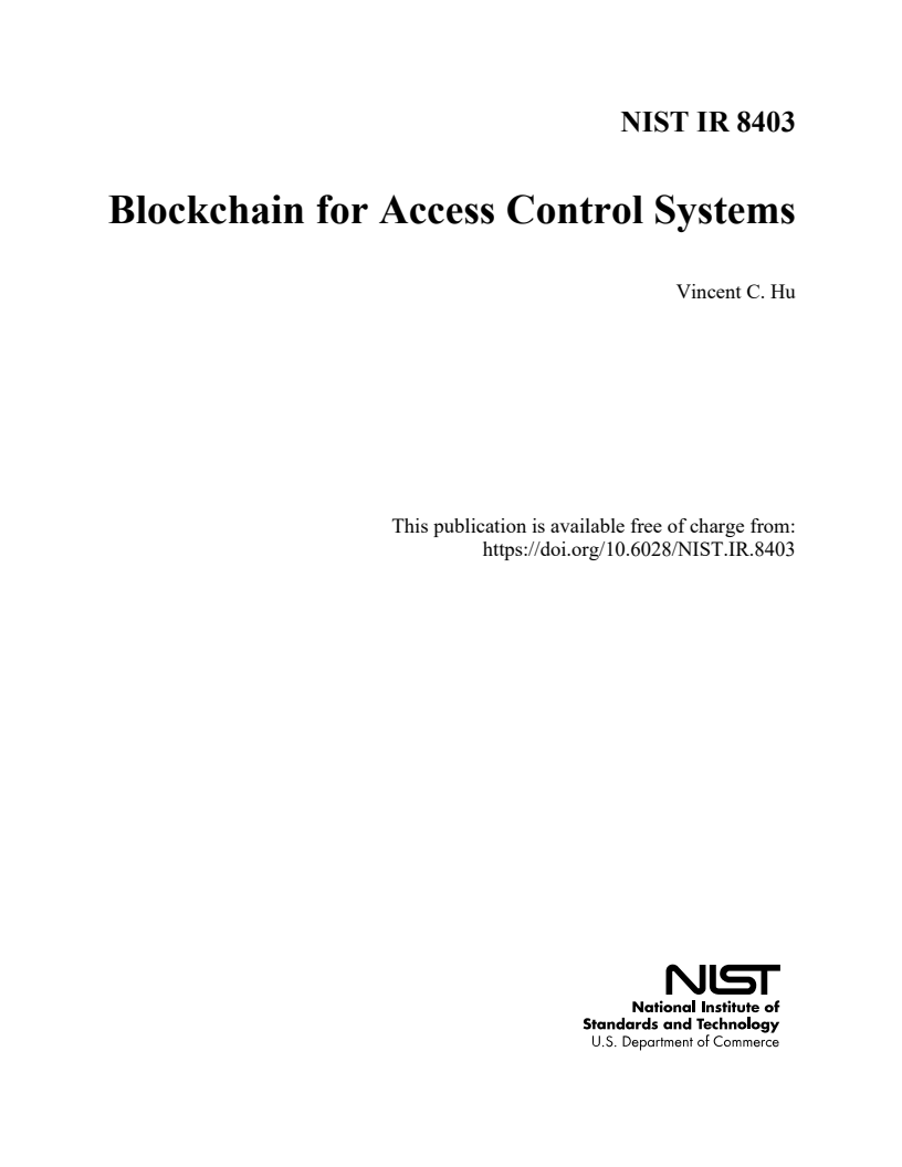 접근 제어 시스템을 위한 블록체인 (Blockchain for Access Control Systems)(2022)