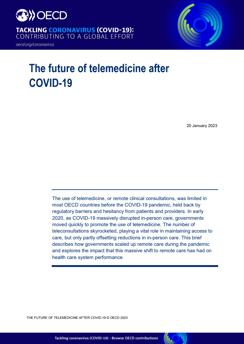 코로나바이러스감염증-19 이후 원격의료 향방 (The future of telemedicine after COVID-19)(2023)