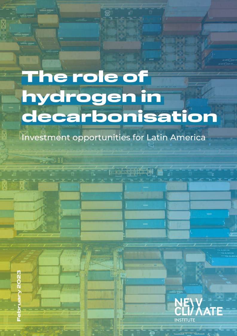 탈탄소화에서 수소의 역할 : 라틴아메리카를 위한 투자 기회 (The Role Of Hydrogen In Decarbonisation - Investment Opportunities For Latin America)